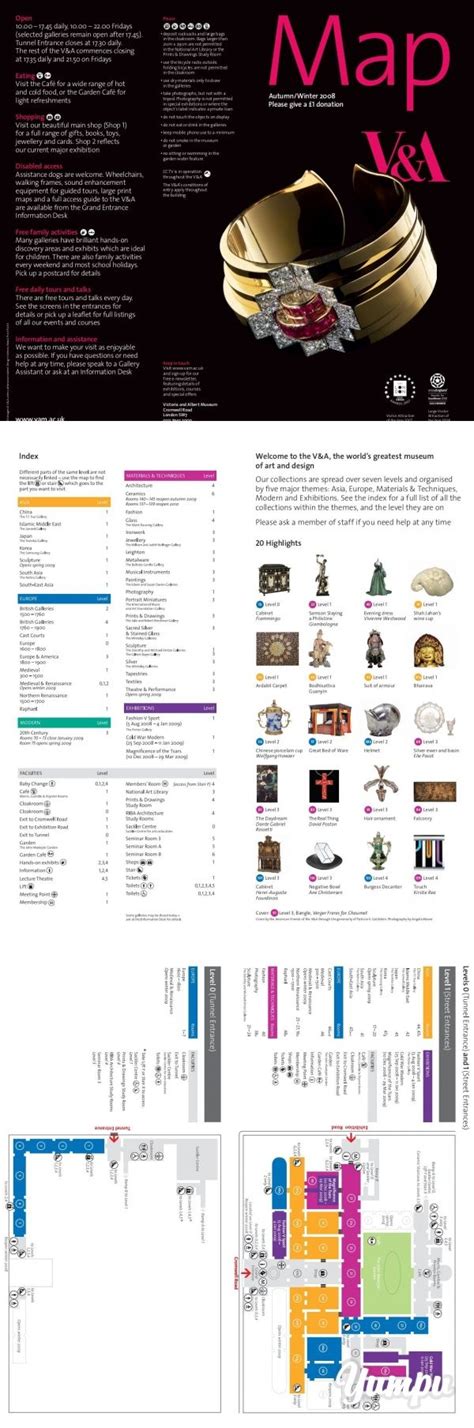 Map - Victoria and Albert Museum - Magazine with 6 pages: Map ...