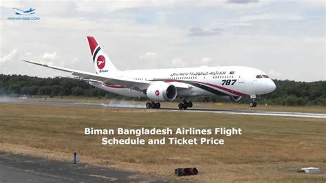 Biman Bangladesh Airlines Flight Schedule, Ticket Price 2023