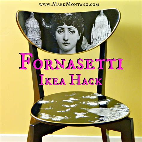 IKEA HACK: Create a beautiful Fornasetti inspired chair using an ...