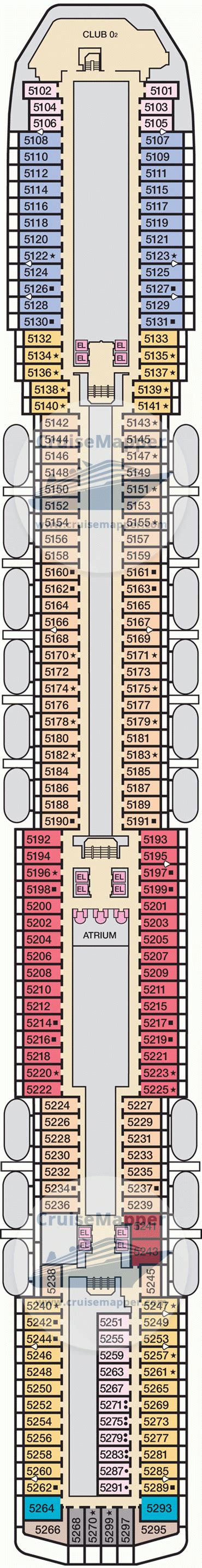 Carnival Legend deck 5 plan | CruiseMapper