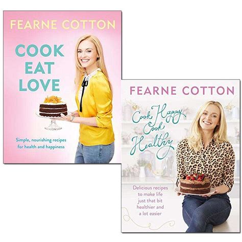 Fearne Cotton Collection 2 Books Set Cook Happy, Cook Healthy, Cook. E ...