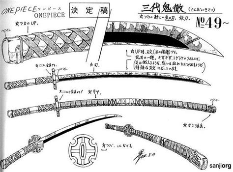 One Piece concept art of Zoro's sword | Zoro one piece, Roronoa zoro, One piece anime