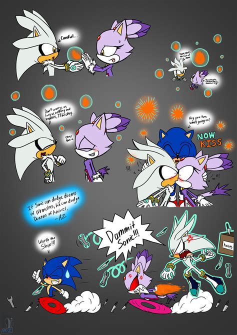 Dammit Sonic! - Silver and Blaze by AZ-Derped-Unicorn on DeviantArt