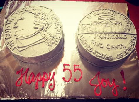 Double Nickels for a 55th Birthday | 55th birthday party ideas, Happy ...