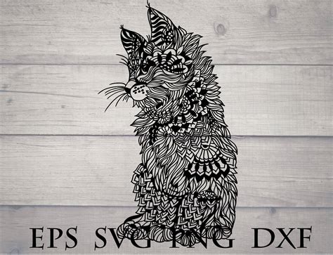 Cat Mandala Svg Animal Zentangle Svg Cat Head Svg Zentangle - Etsy Canada