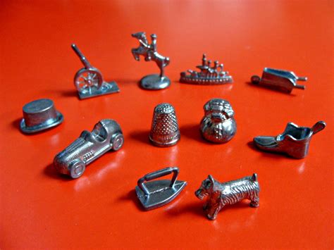 ELEVEN Monopoly Game Pieces / Metal Game Tokens / Arts & Crafts Supplies / Inclu...#arts #crafts ...