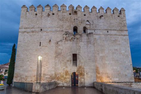 Torre De Calahorra Tower at the End of Roman Bridge in Cordoba, Spa Stock Image - Image of dark ...