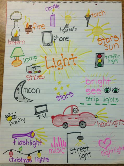 Sources Of Light Worksheets