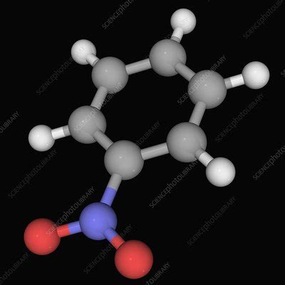 Nitrobenzene molecule - Stock Image - F004/5894 - Science Photo Library