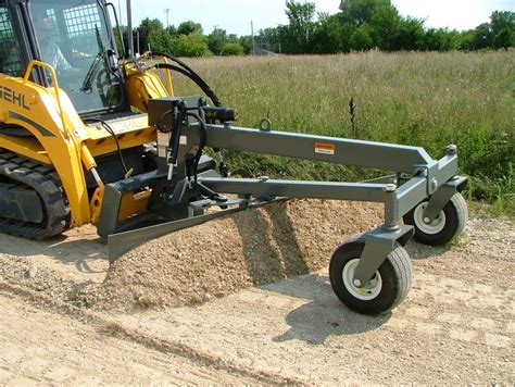 Skid Steer Grader Attachment With Optional Laser System | Skid steer attachments, Heavy ...