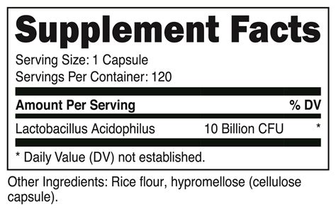 Nutricost Lactobacillus Acidophilus 10 Billion CFU, 120 Vegetarian Capsules 702669934565 | eBay