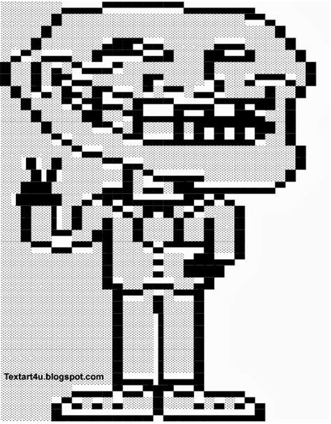 Trollface / Problem? | Victory Hand Text Art | Cool ASCII Text Art 4 U