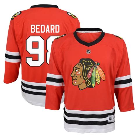 Youth Connor Bedard Red Chicago Blackhawks Home Replica Player Jersey