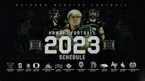 2023 Football Schedule Announced - University of Hawai'i at Manoa Athletics : r/HawaiiSports