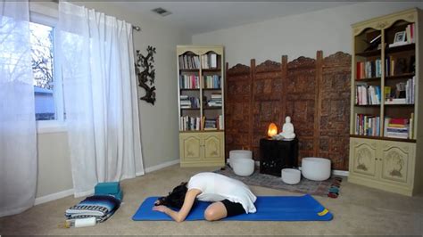 Restful Yoga Asana Practice with Brief Yoga Nidra Meditation - YouTube