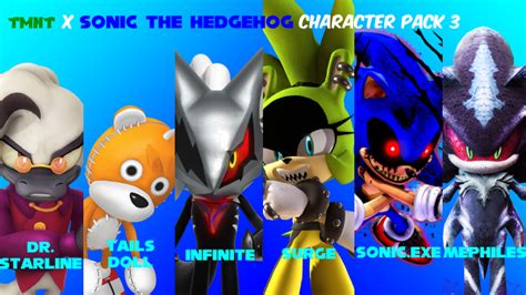 TMNT X Sonic The Hedgehog Character Pack 3 by jessiepo1 on DeviantArt