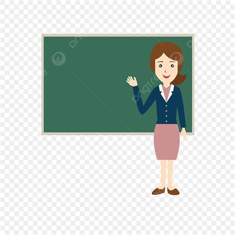 Teacher Lecture Vector PNG Images, Female Teachers Lecture Platform Teaching Cute Cartoon ...