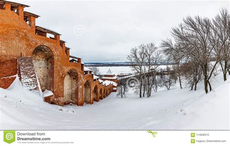 Kremlin Nizhny Novgorod in Russia. Winter. Stock Photo - Image of nature, christian: 114836310