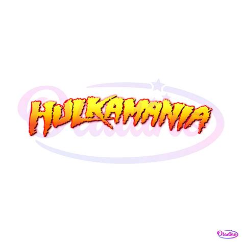 Hulkamania Logo Hulk Hogan Wrestler SVG File For Cricut - Oladino동 호