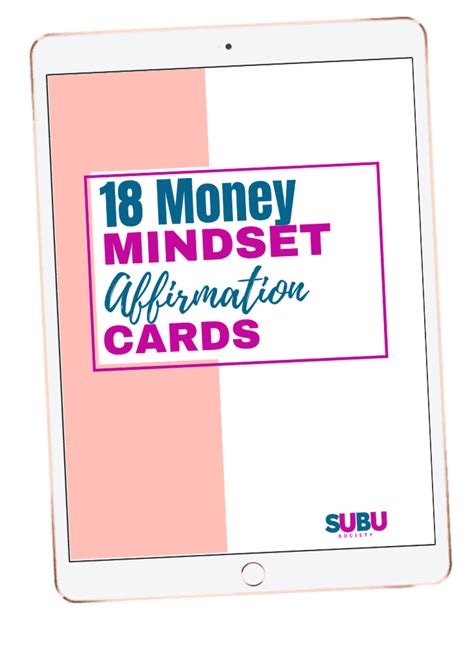 Freebie - Money Mindset Affirmations - Step Up Boss Up Society | Empowering & Supporting Women ...