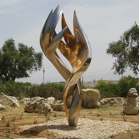 Gallery art large polished stainless steel sculpture for outdoor decoration / metal garden statue