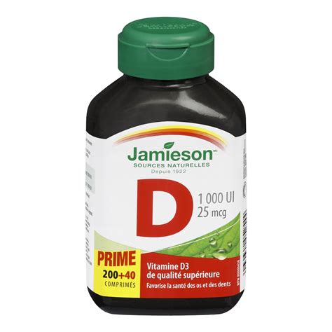 Jamieson Vitamin D 1,000iu Bonus 240 Count reviews in Vitamins/Minerals - ChickAdvisor