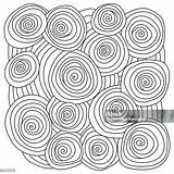 Meditative Coloring Page With Spirals And Circles Fantasy Patterns From  sketch template