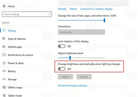 How to Enable or Disable Adaptive Brightness in Windows 10