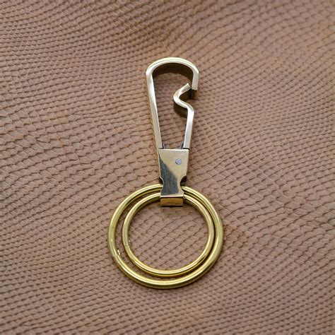 Solid Brass easy open spring Snap Hook Luxury business | Etsy