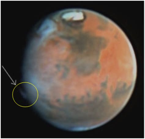 ESA - Hubble spies mystery plume on Mars