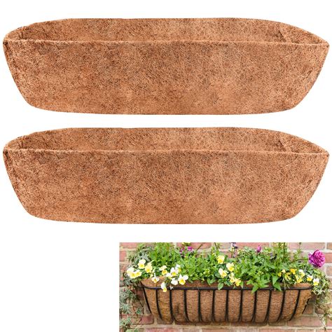 Buy FORMIZONWall-ed Coco Liner Trough, 2 Pcs 30 Inch Hanging Basket ...