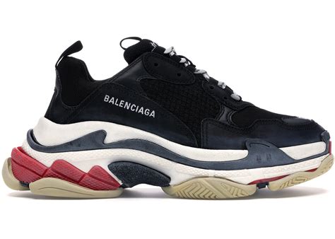 Balenciaga Triple S Black White Red (2018 Reissue) - 533882W09O11000