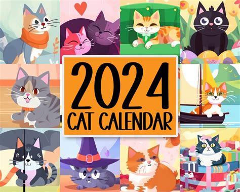 Cat Calendar 2024 Amazon - Blake Katine