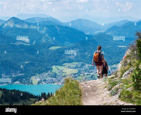 Hiking tour in the Salzkammergut Stock Photo - Alamy