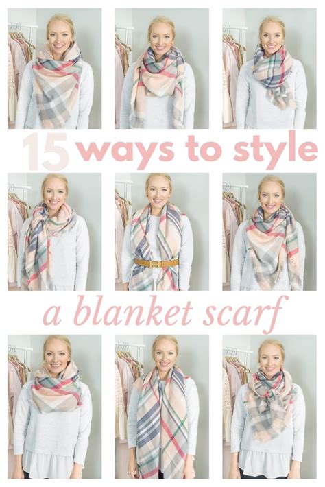 How to Wear a Blanket Scarf: 15 Ways - Strawberry Chic