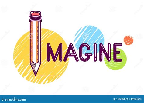 The Imagine Word Painting Stock Photography | CartoonDealer.com #115086194