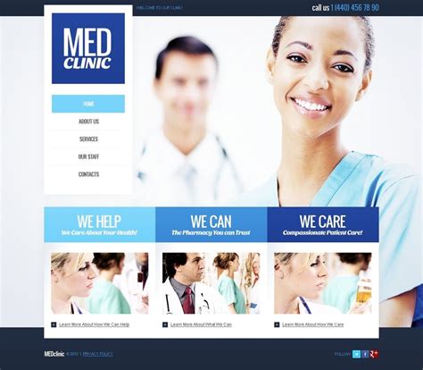 Medical Facebook HTML CMS Template #41151 (With images) | Templates, Html templates, Web ...