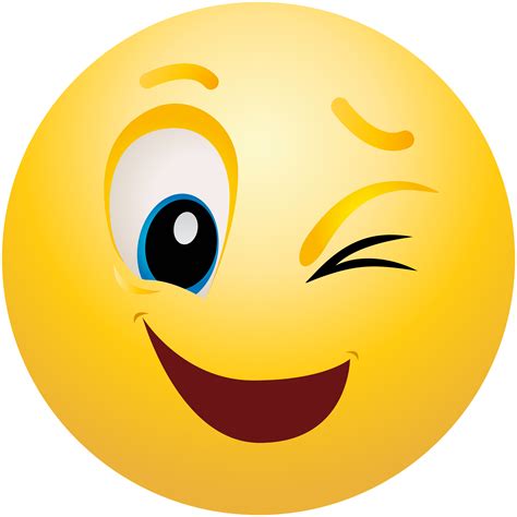 Emoticon Smiley Wink Emoji Clip art - emoji png download - 8000*8000 - Free Transparent Emoticon ...