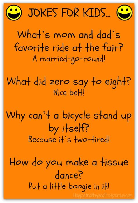 Funny Friday: Jokes for Kids - Happy, Healthy & Prosperous