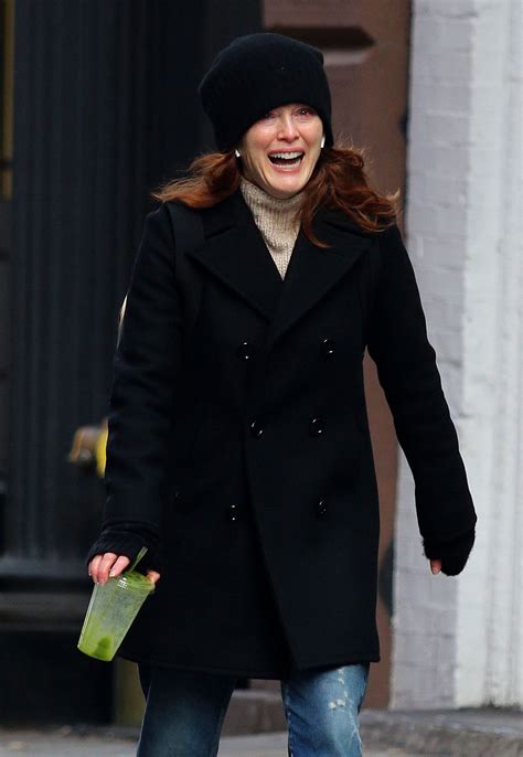 Julianne Moore is Makeup-Free While Out on a Cold NYC Day | Closer Weekly