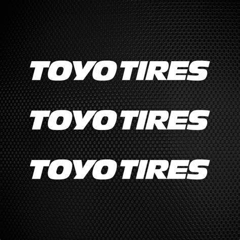 Simple color vinyl Toyo Tires Logo | Stickers Factory