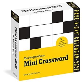 The New York Times Mini Crossword Page-A-Day Calendar for 2022: 365 ...