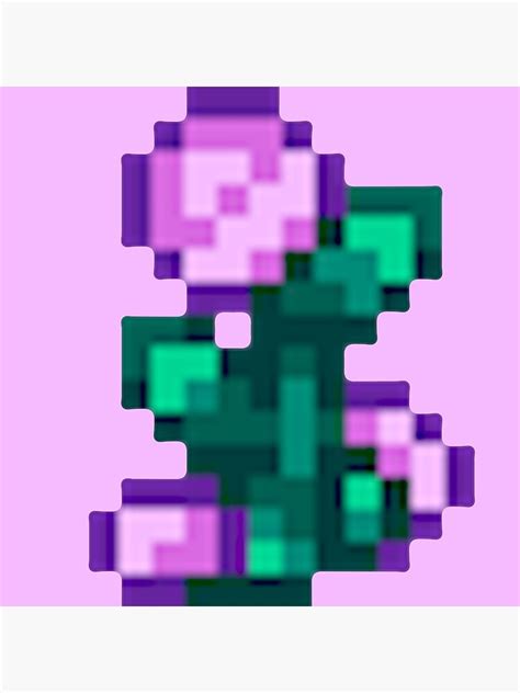 "Stardew Valley Pixel Fairy Rose Flower" Poster by edevyor | Redbubble