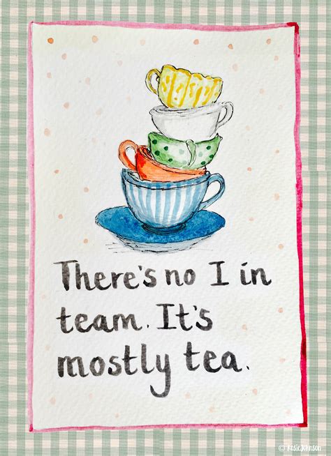 There's No I in Team card — Rosie Johnson Illustrates