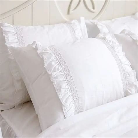 2pcs pillow sham European style Embroidery lace pillowcase luxury cake layers pillowcases ...