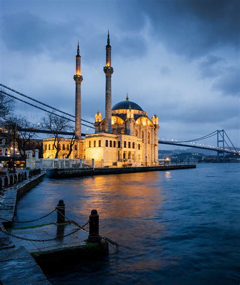 Exterior of Ortakoy Mosque and Bosphorus … – License image – 71066920 ...