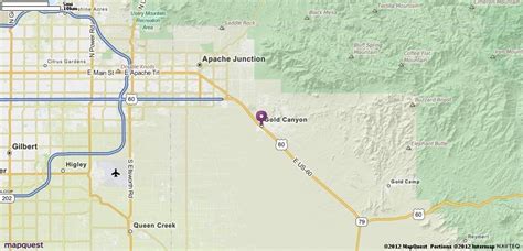 Gold Canyon, AZ Map | MapQuest | Gold canyon, Canyon, Map