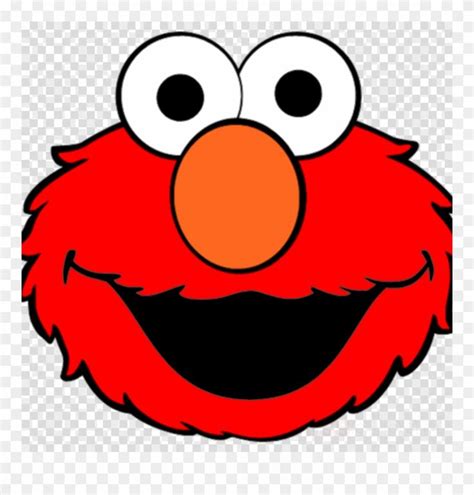 Download hd Elmo Face Stencil Clipart Elmo Cookie Monster Big Bird - Elmo Dibujo - Png Download ...