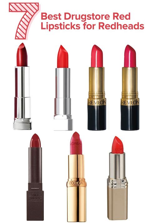 7 Best Drugstore Red Lipsticks for Redheads — How to be a Redhead | Best drugstore red lipstick ...