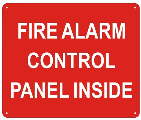 FIRE ALARM CONTROL PANEL INSIDE SIGN - Reflective !!! ( ALUMINUM 7X10) - Walmart.com